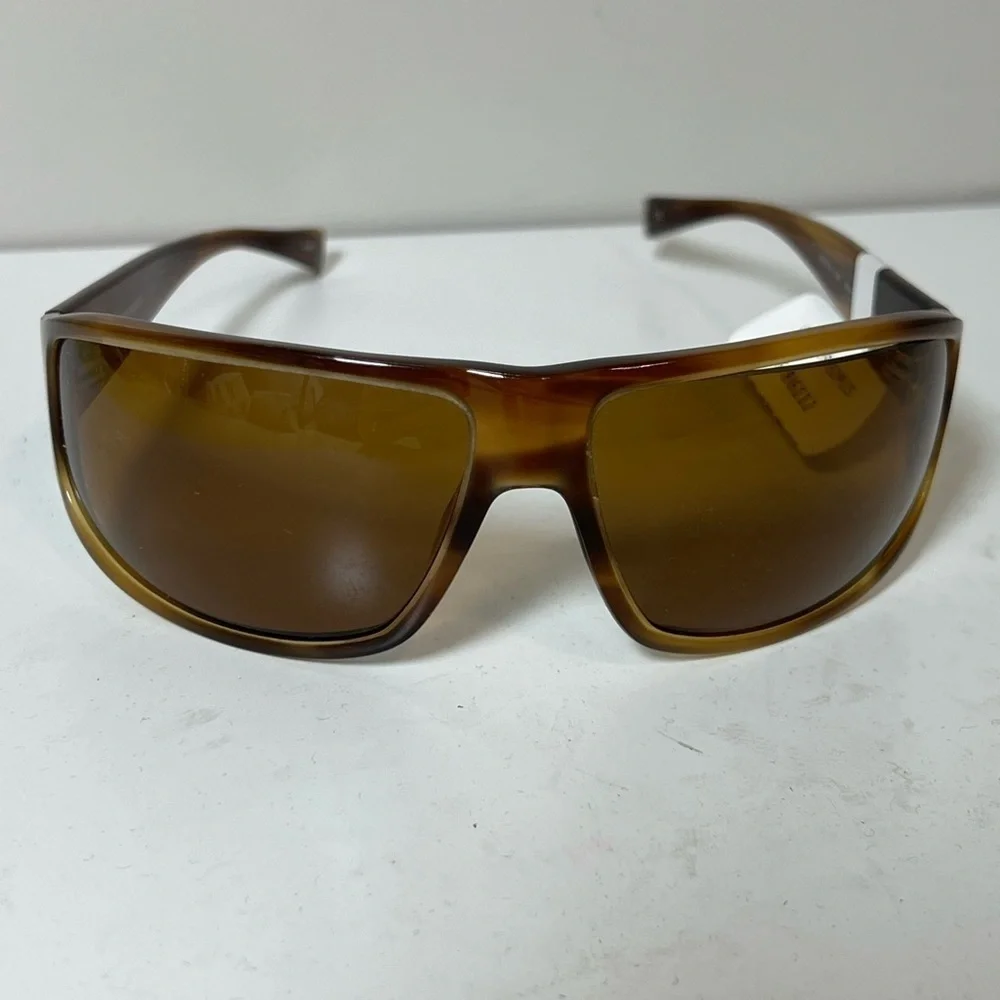 NWT Oliver Peoples Montana Polarized Horn Tortoise Brown Japan Unisex Sunglasses